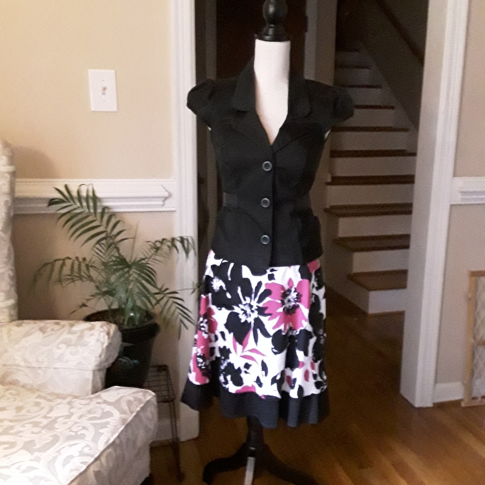 Top and skirt